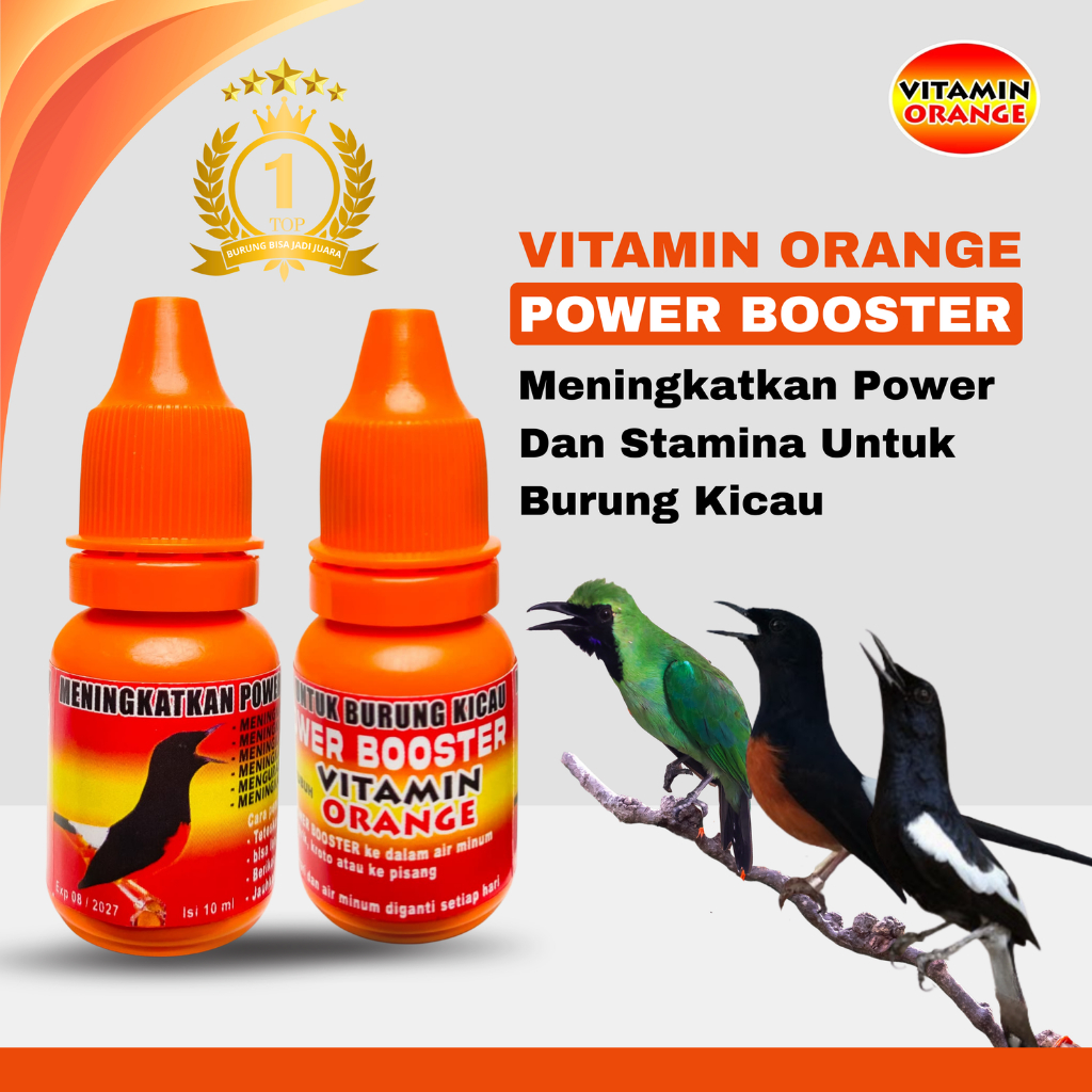 MURAI BATU POWER BOOSTER 10 ml - MENINGKATKAN STAMINA DAN POWER BURUNG KICAU