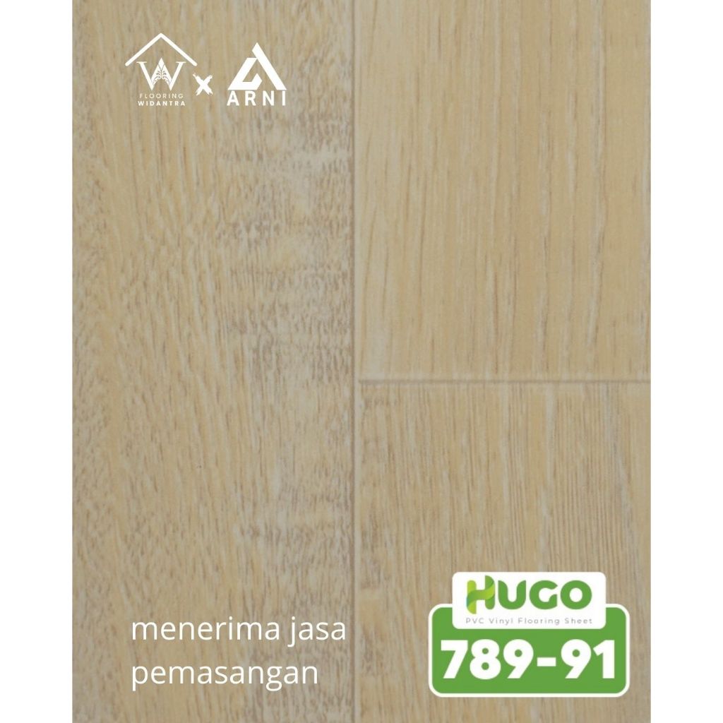 Lantai VINYL ROLL Hugo Motif Kayu tebal 1,5mm
