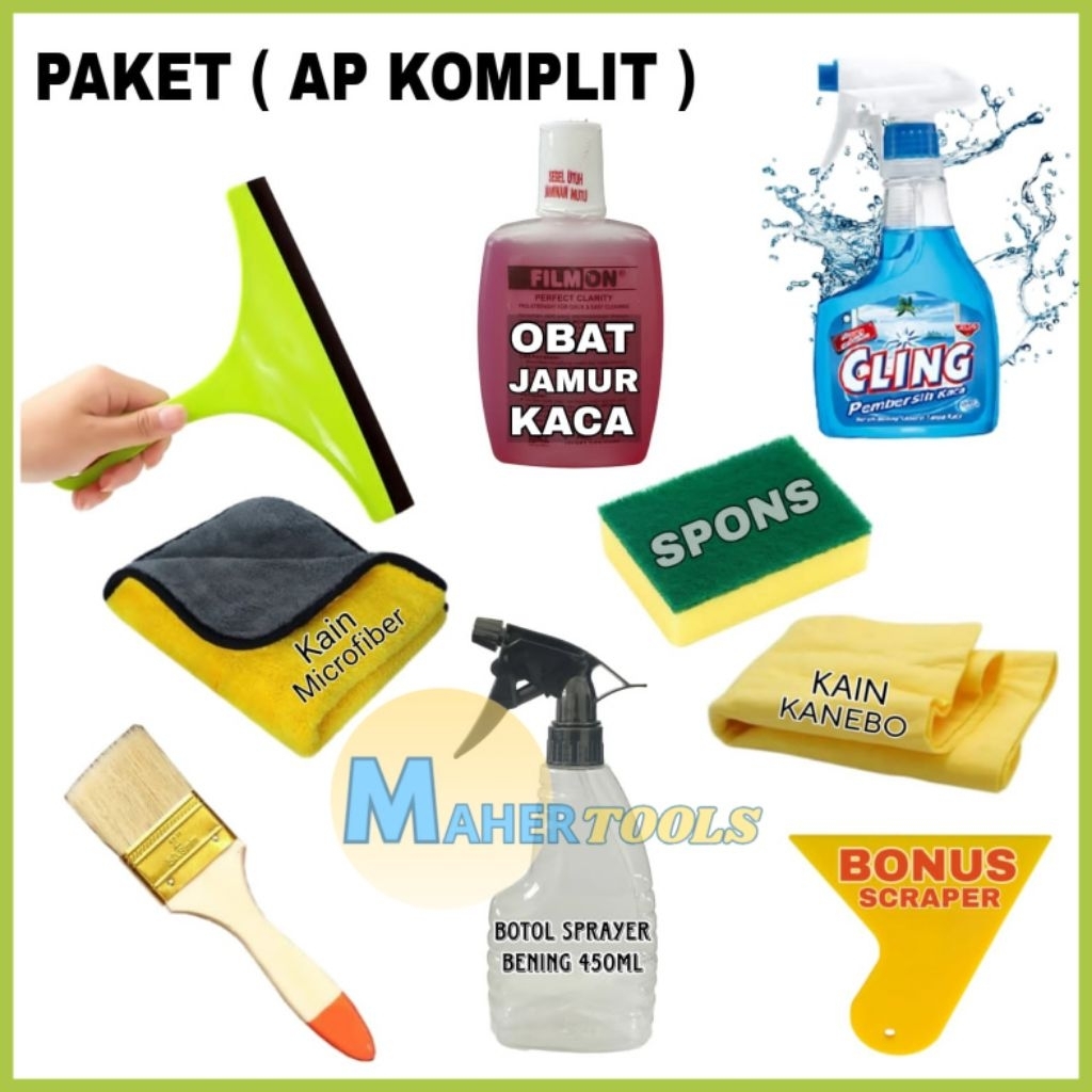 PAKET ALAT PEMBERSIH KACA JENDELA MULTIFUNGSI CLING PEMBERSIH KACA WIPPER ALAT PEMBERSIH KACA KUALIT
