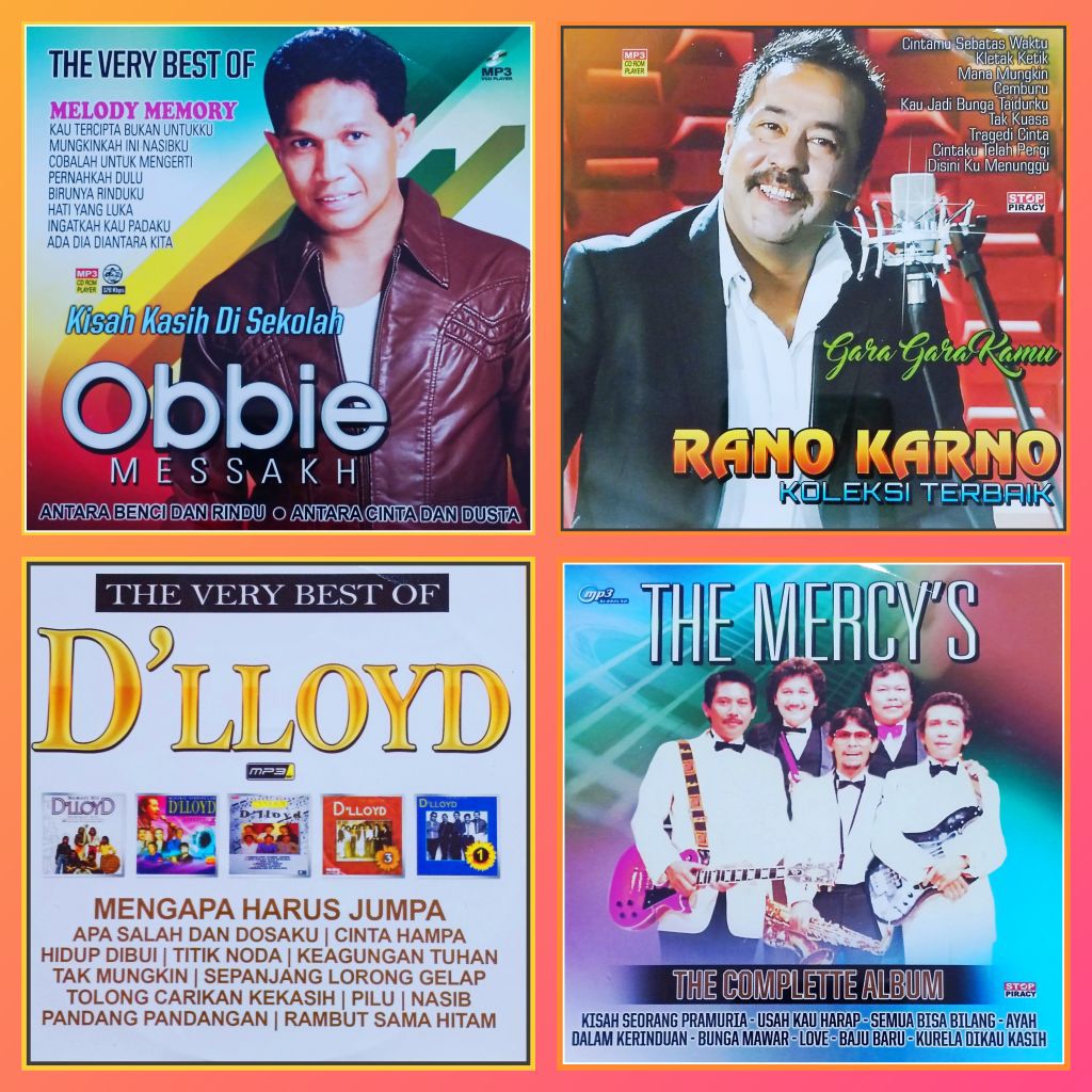 Kaset MP3 Lagu Pop Kenangan OBBIE MESAKH - RANO KARNO - D'LLOYD - THE MERCY'S Album Nostalgia Terpop