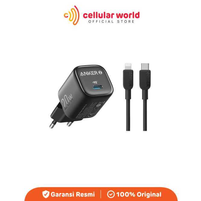Anker Travel Charger Zolo 20W 1C Type C To Lightning 1M [Garansi Resmi]