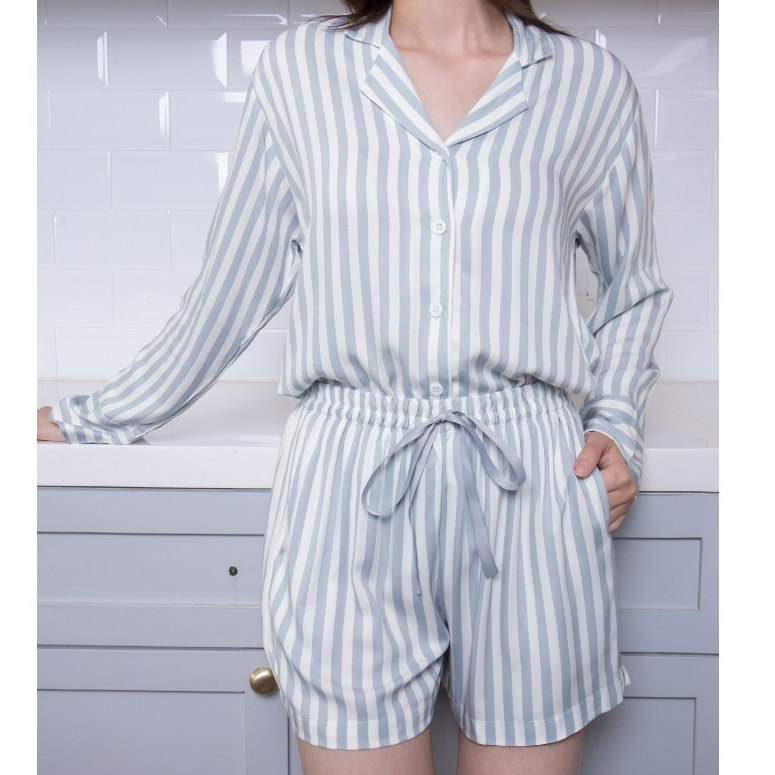 FELFE - Jade Pajamas | Piyama Lengan Panjang - Celana Pendek | Piyama Wanita| Sleepwear
