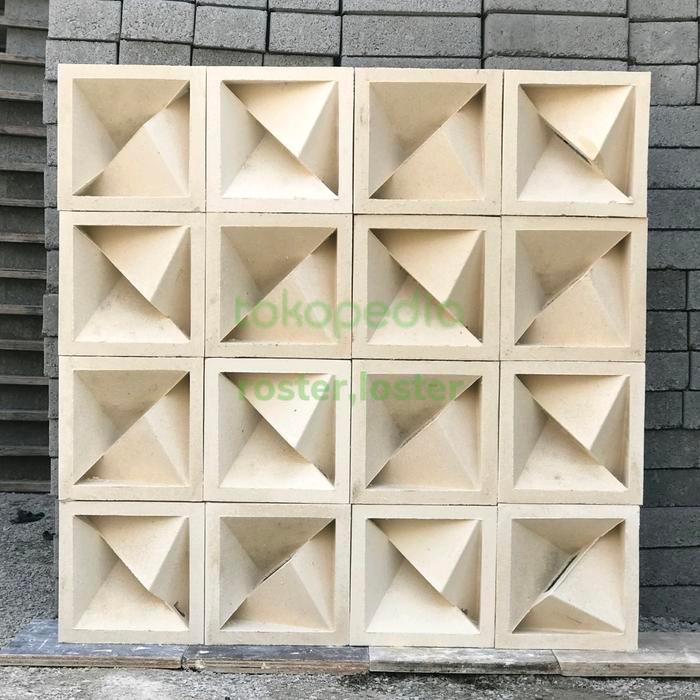 Roster Beton Minimalis Dua Sisi / Roster Beton