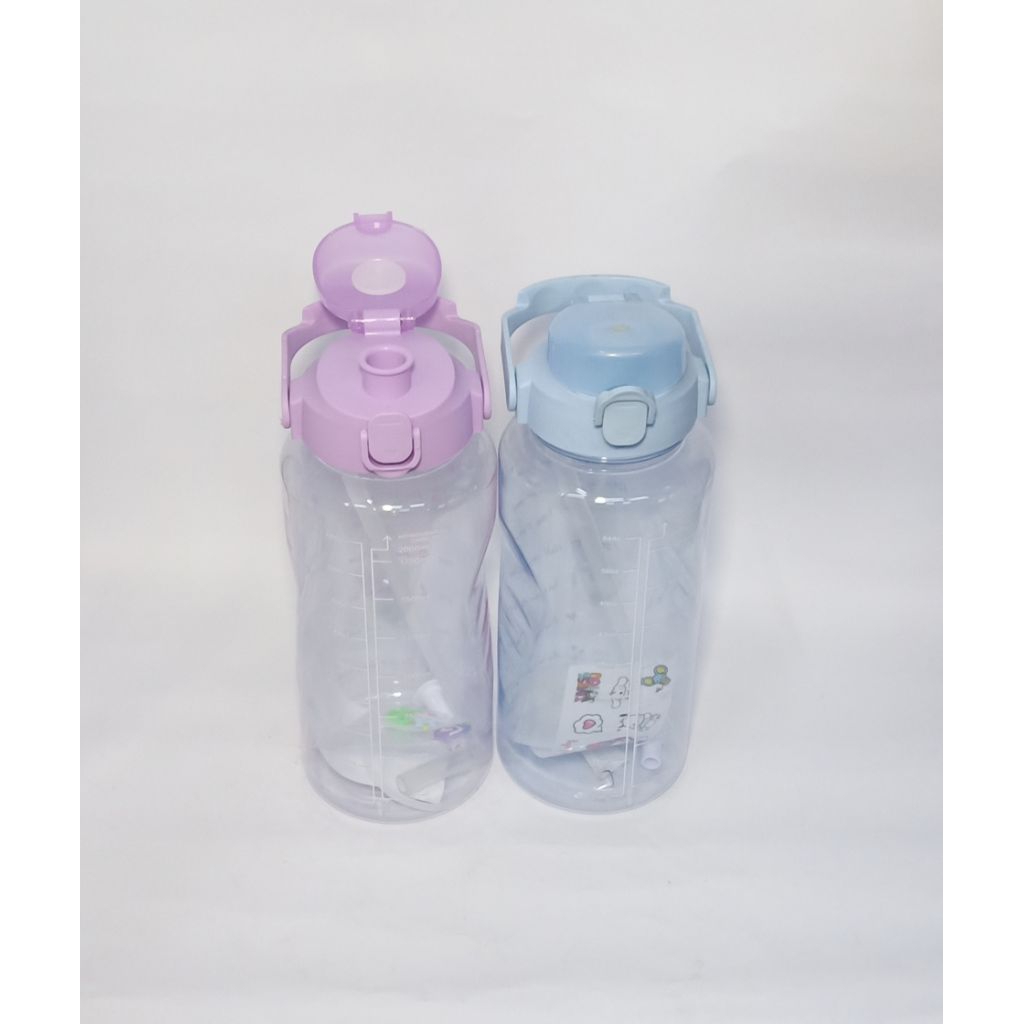 Botol Bening 2 Liter Botol Dewasa Free Sticker Botol anak lucu