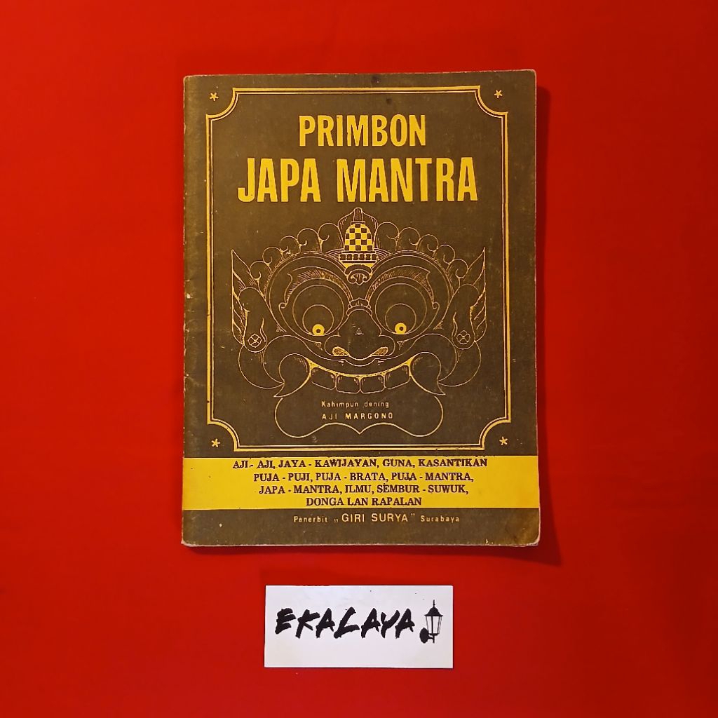 Buku Spiritual PRIMBON JAPA MANTRA - Aji Margono
