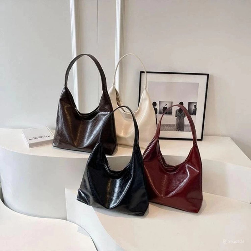 Chadifa Leather Bag Casual Aesthetic || Tas Wanita || Tas Kuliah Sekolah Selempang