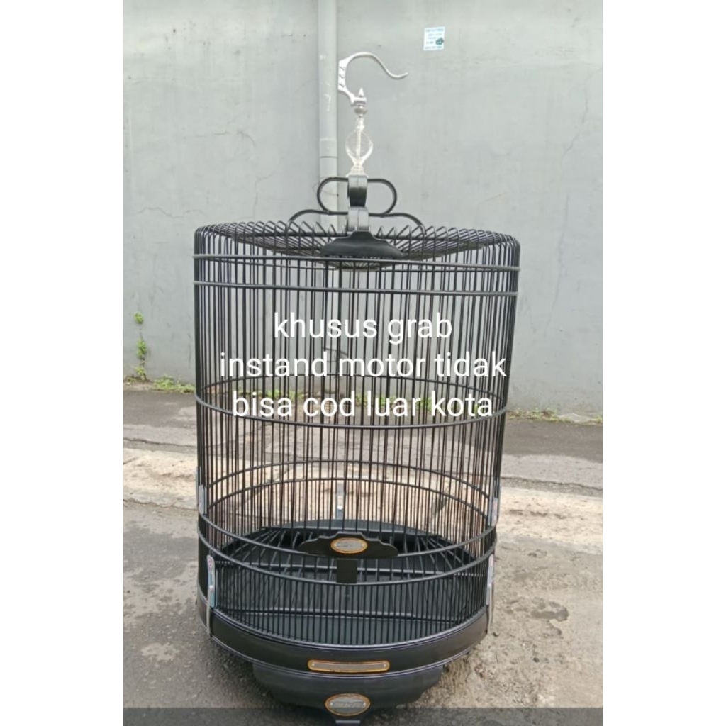 Sangkar murai bnr pvc hitam  no 2 logo  baru arkilik original bnr