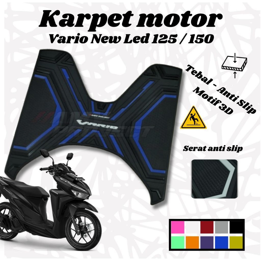 karpet motor lantay motor Vario 120/125/aksesoris motor Vario 120/125