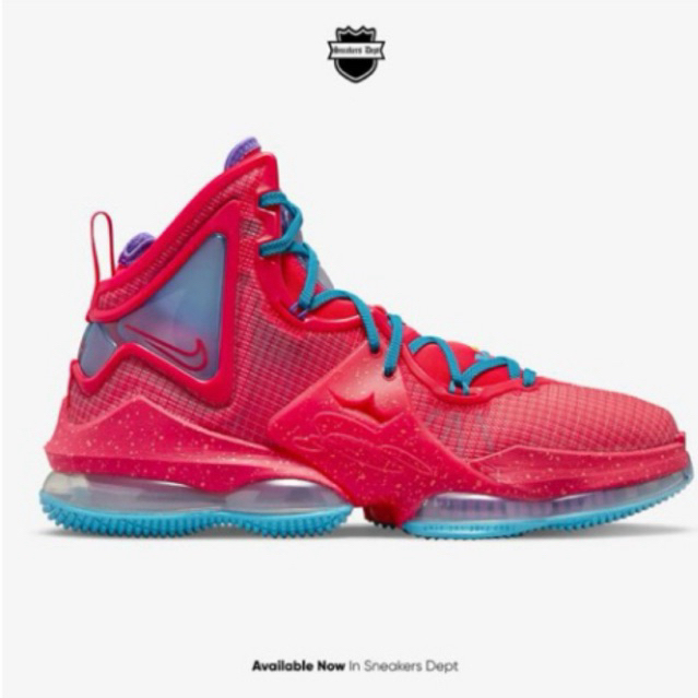 Sepatu Basket Pria LEBRON 19 CZ0203600 – Merah Biru – Size 42 (EU)
