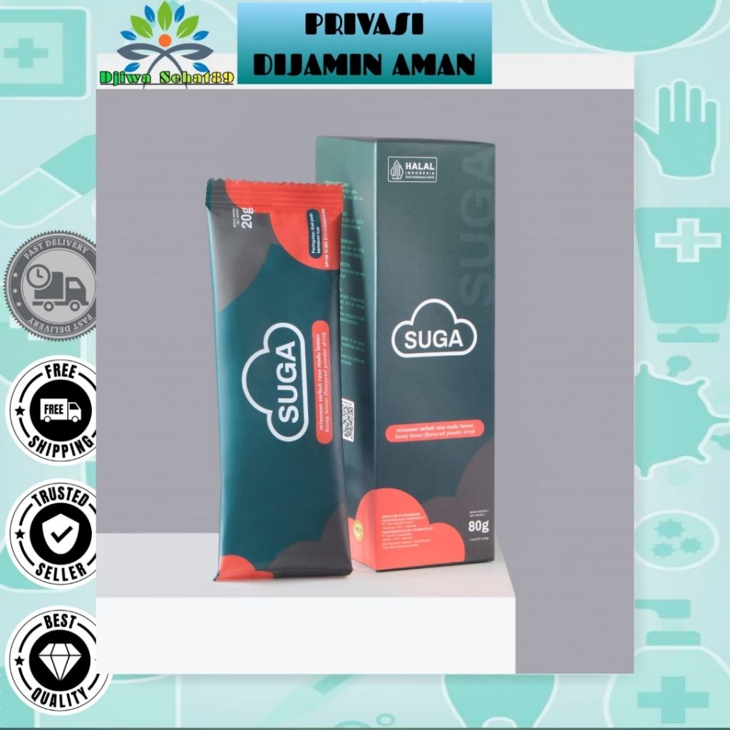 SUGA Herbal Minuman Serbuk Ginseng Korea Royal Jelly Madu 1 Box 4 Sachet