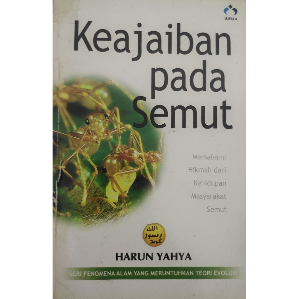 BUKU KEAJAIBAN PADA SEMUT HARUN YAHYA BEKAS ORIGINAL