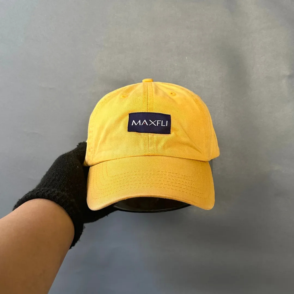 Topi Simple Cap Unisex Pria Wanita MAXFLI Mustard