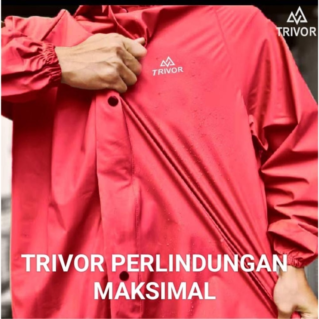 jas hujan raincoat tebal anti bocor anti robek trivor