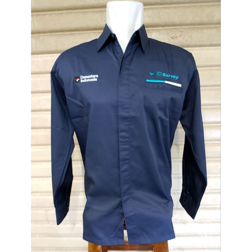 Kemeja Danantara Id Survey Seragam Id Survey Nevy Panjang