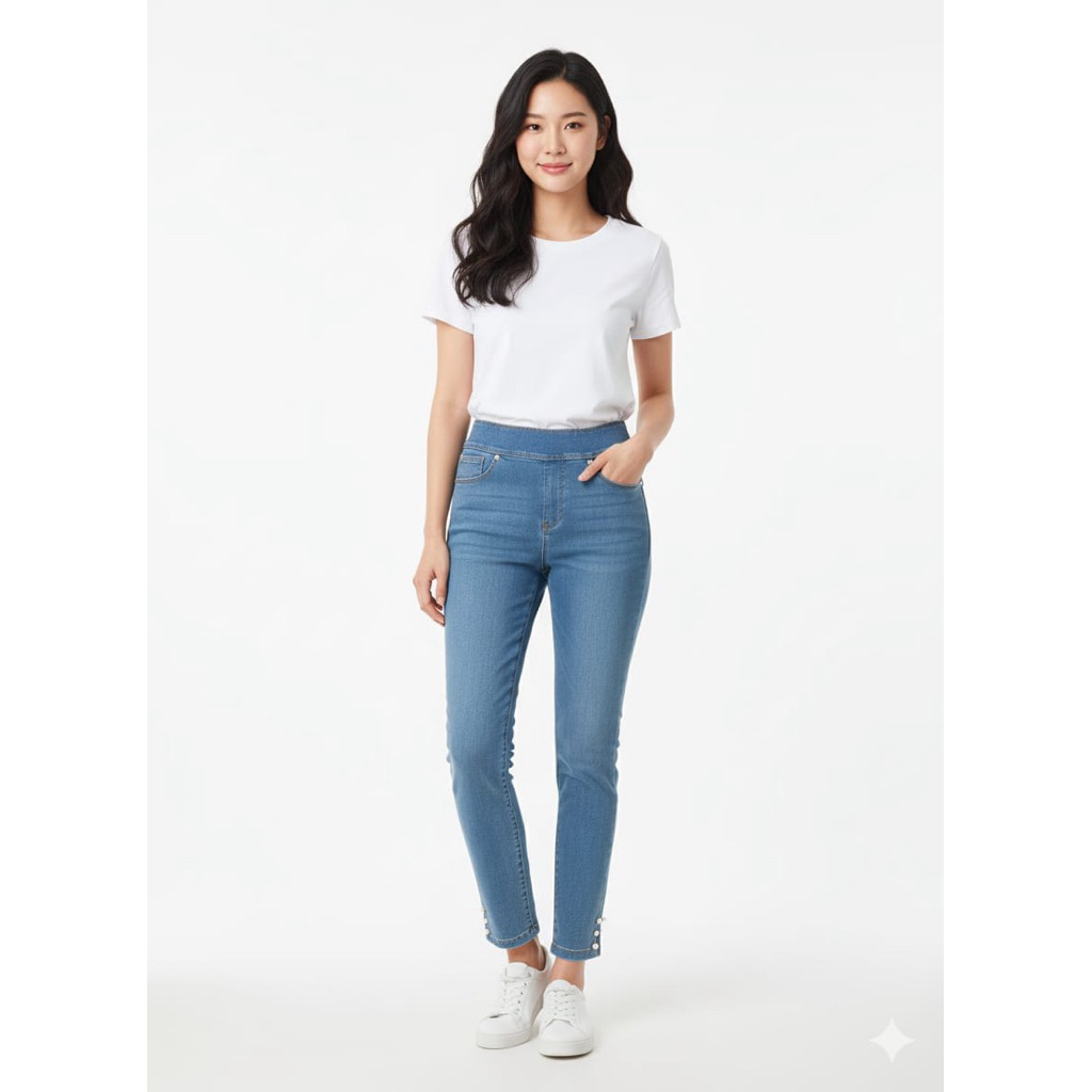 luxe celana denim wanita