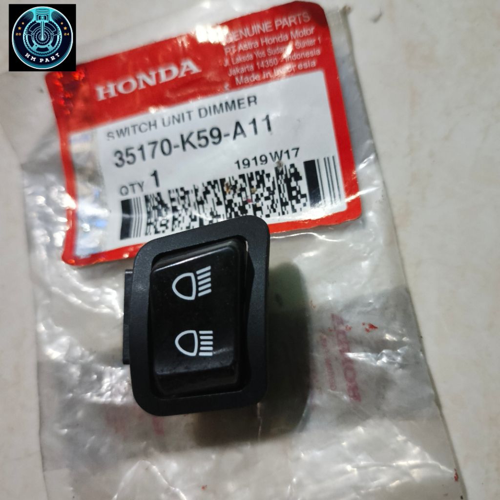 35170K59A11 Saklar Tombol Dimmer Vario 125 150 LED OLD 2015-2017 ORI AHM 35170-K59-A11