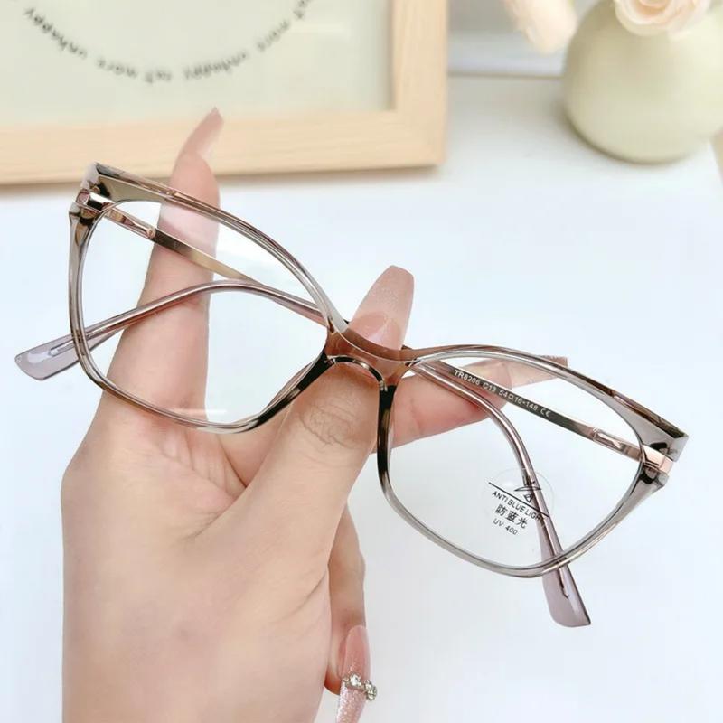 Kacamata Cate Eye Frame 8206 Kacamata Fashion Kacamata Normal & Minus Photocromic , Antiradiasi ,