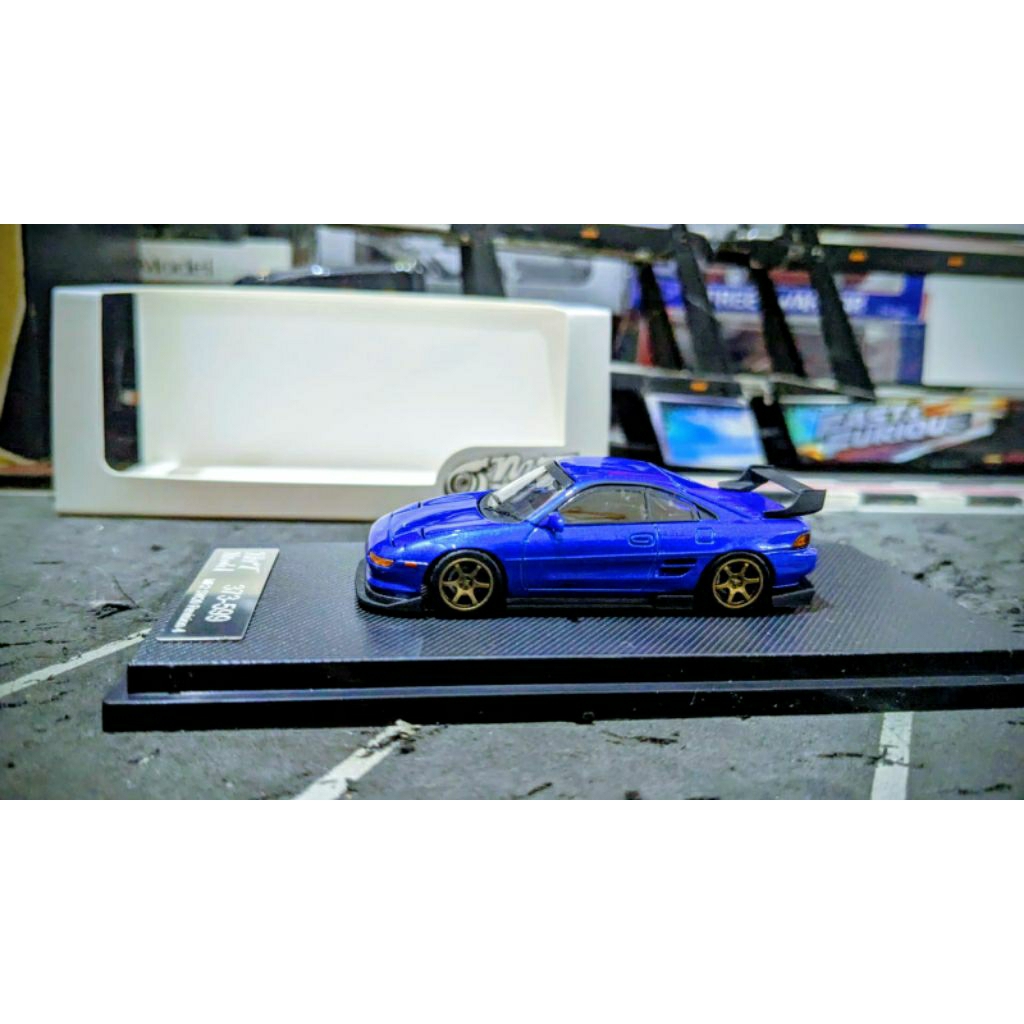 Diecast Micro Turbo x Peako Toyota MR2 SW20 Revision 4 Blue