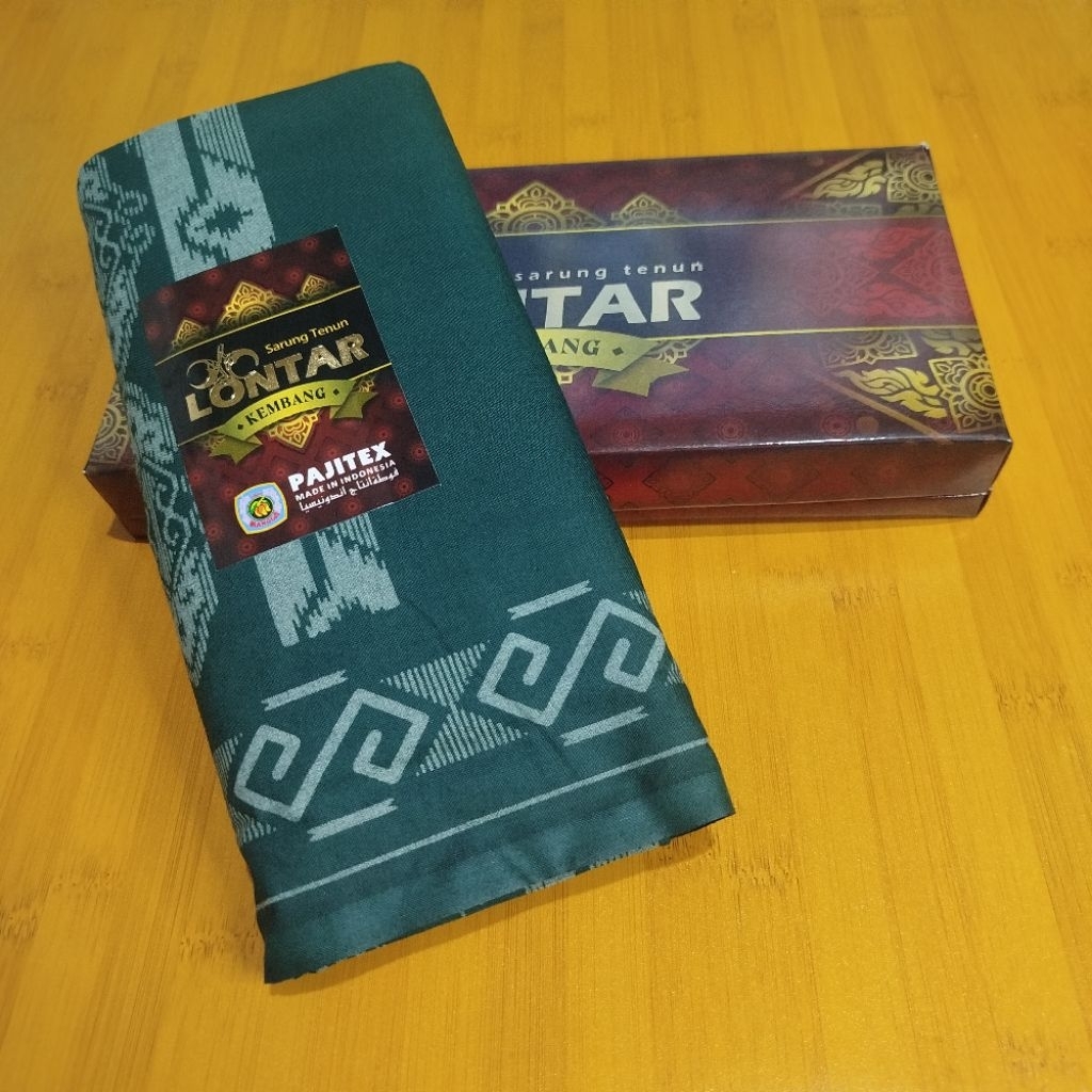 Sarung Tenun Lontar Kembang Premium Katun Rayon