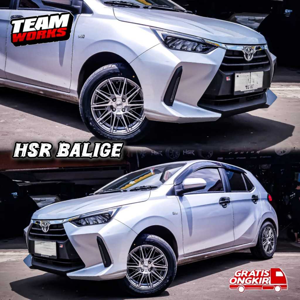 PAKETAN VELG PLUS BAN RING 16 COCOK BUAT AGYA CALYA RIO VELAK HSR BALIGE RING 16 LEBAR 7 ET42 GREY