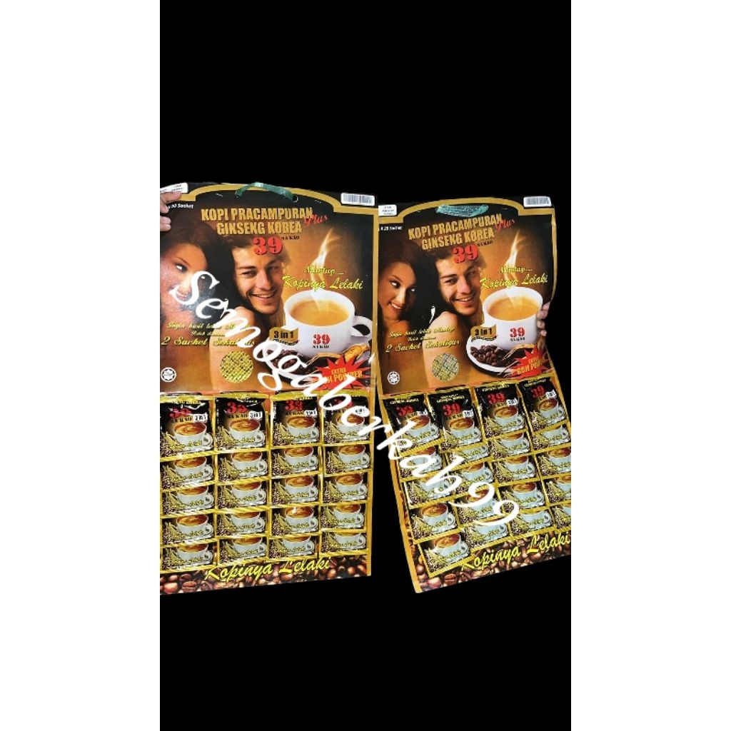 Kopi 39 Ginseng Korea Original Malaysia
