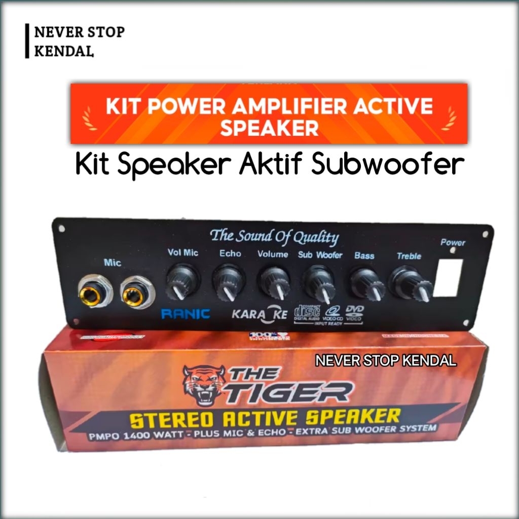 KIT SPEAKER AKTIF SUBWOOFER POWER AMPLIFIER SPEAKER AKTIF
