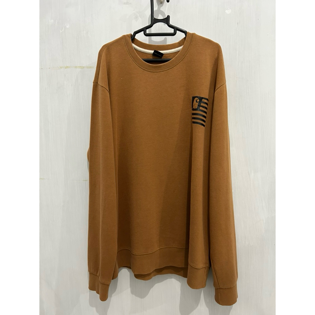 CARHARTT Brown Khaki Crewneck Second (Fashion)