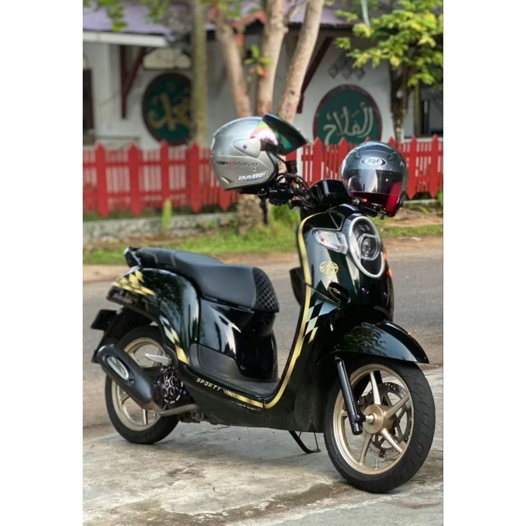 STRIPING STIKER SCOOPY COSTUM COPY ORIGINAL II STRIPING VARIASI SCOOPY DONAT OLD
