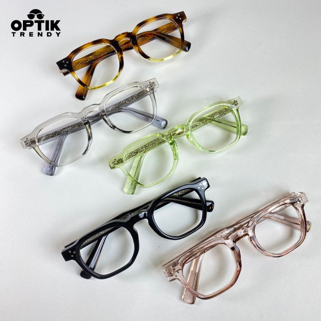 Frame Kacamata Bold Fashion Unisex Glasses Eyewear Antiradiasi