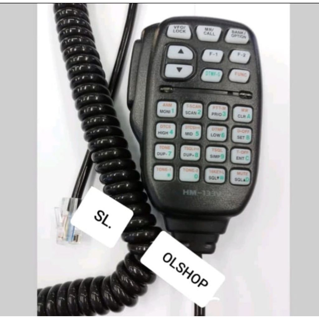 Extra Mic Rig icom/Handmic HM-133v Microphone Rig icom 2300/2200/2100 Mobile Rig Radio icom