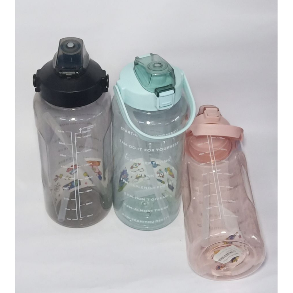 Botol 2 Liter Bening Botol Dewasa Botol anak Olahraga tumbler 2 liter
