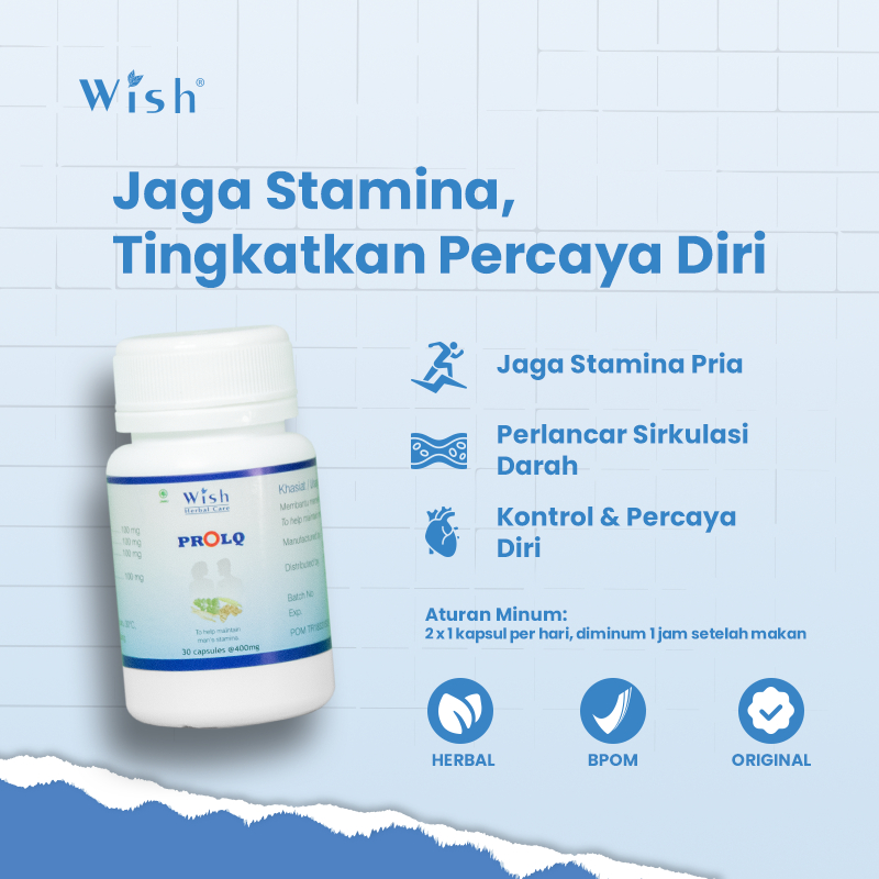 Wish ProLQ Kapsul by Boyke – Herbal Premium Pria Stamina & Performa Terjaga