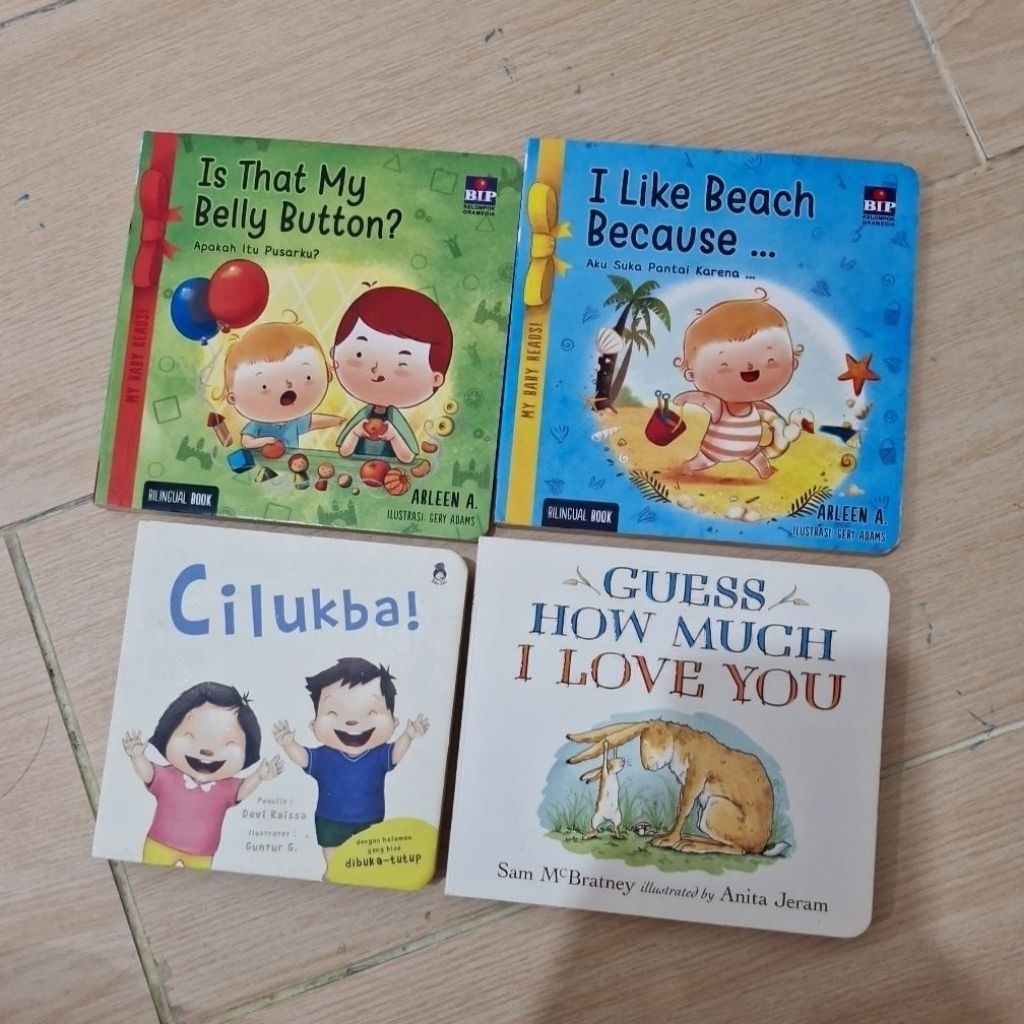 PRELOVED BUKU CERITA ANAK-ANAK RABBIT HOLE / GUESS HOW MUCH I LOVE YOU