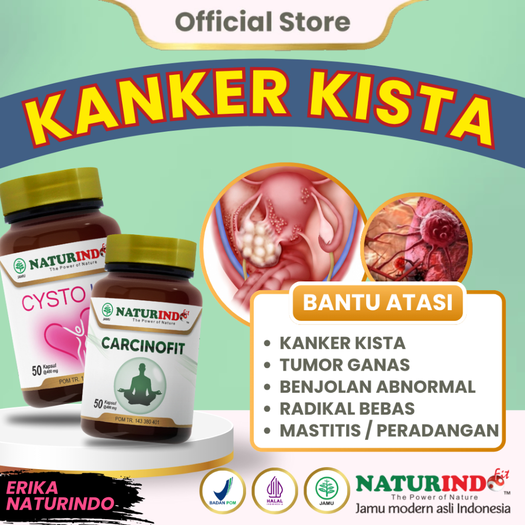 Herbal Kanker Kista Carcinofit Cysto Up NATURINDO