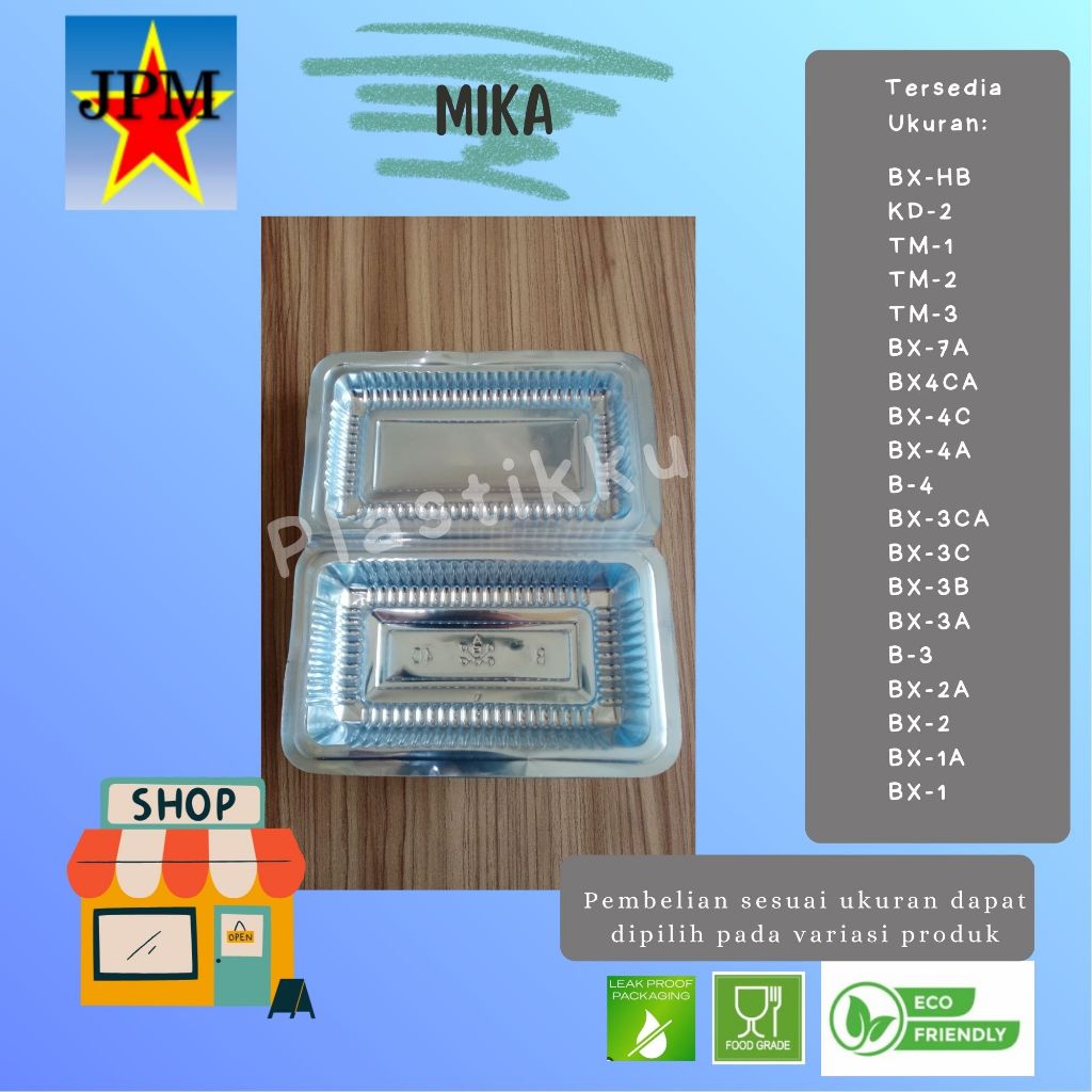 Mika AG / Mika Snack / Mika Nasi / Mika Sekat / Mika Kotak Nasi / Mika Kecil/ Mikan Jajan / Mika Ken