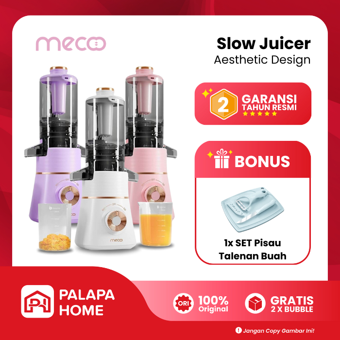 Mecoo Slow Juicer Low Watt | Blender Juice Buah Mecco Juser Meco Tanpa Ampas Aesthetic