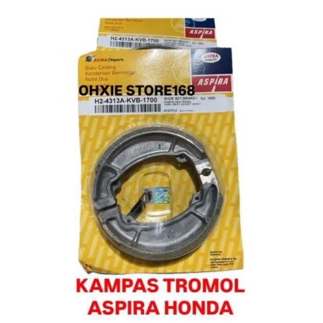 KAMPAS REM TROMOL ASPIRA HONDA [ BESAR ]/KAMPAS BELAKANG BEAT VARIO SPACY MEGAPRO/KAMPAS REM TROMOL 