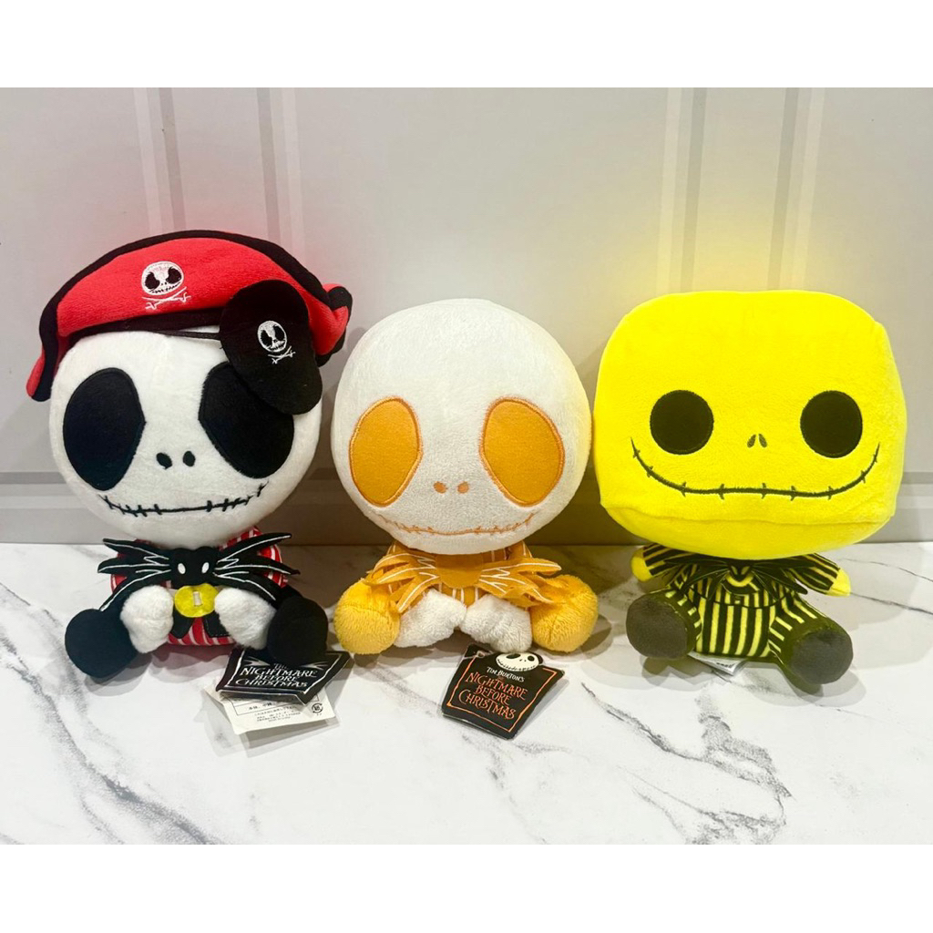 Boneka Plushie Jack Nightmare Before Christmas Orange, Kostum Bajak Laut & Kuning Kotak Disney