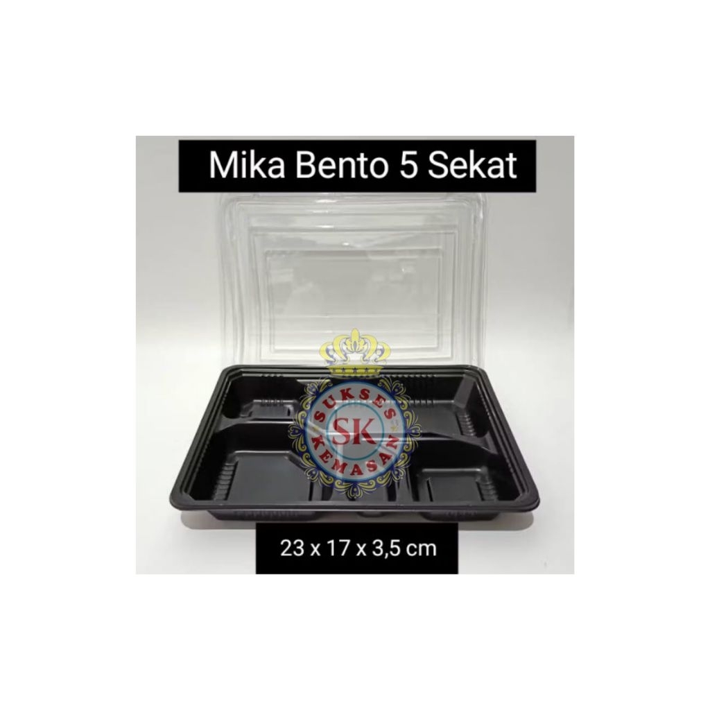 Mika Bento 5 Sekat/Tempat Nasi Ulang tahun /tempat Nasi