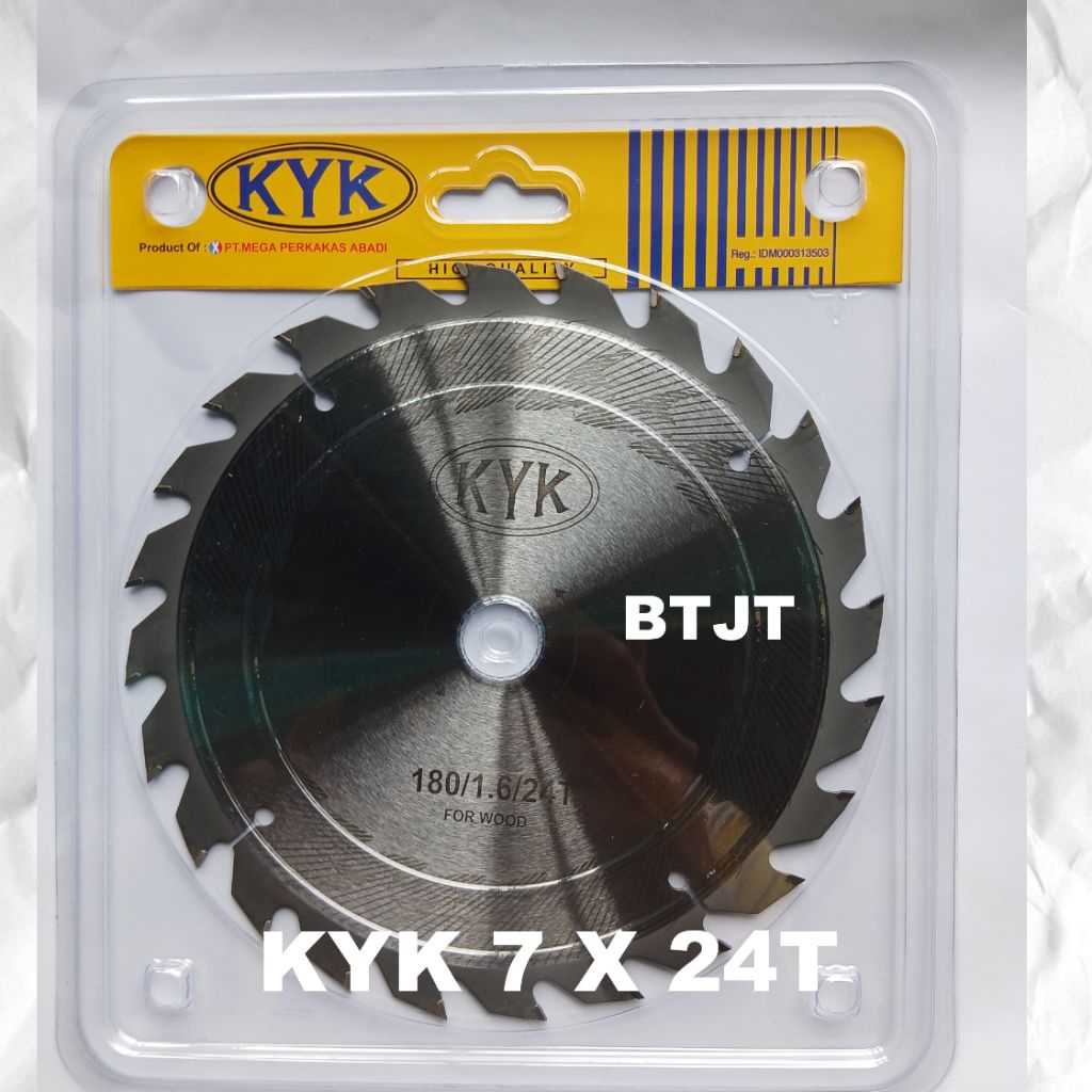 KYK PISAU GERGAJI CIRCULAR SAW BLADE 7" X 24 T GIGI 7 INCH  KYK 