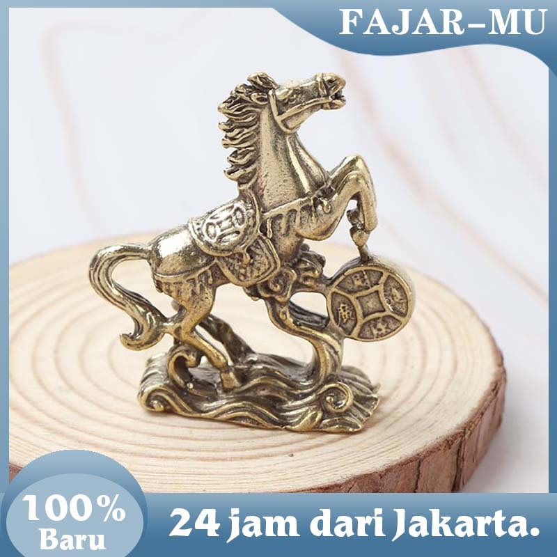 Hiasan Patung Kuda Kuningan Chinese Feng Shui / Patung Kuda Home Decoration