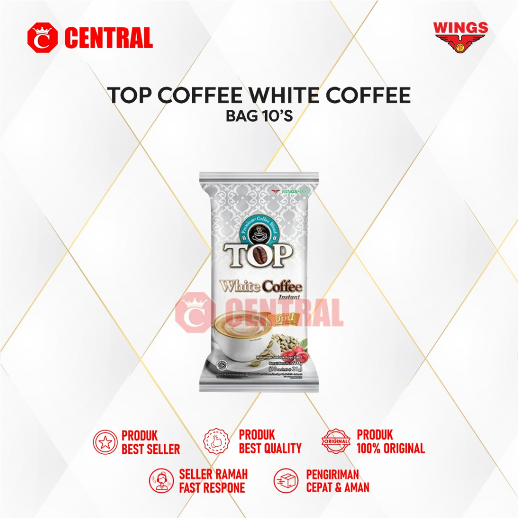 TOP KOPI TOP WHITE COFFEE  BAG ISI 10 SACHET