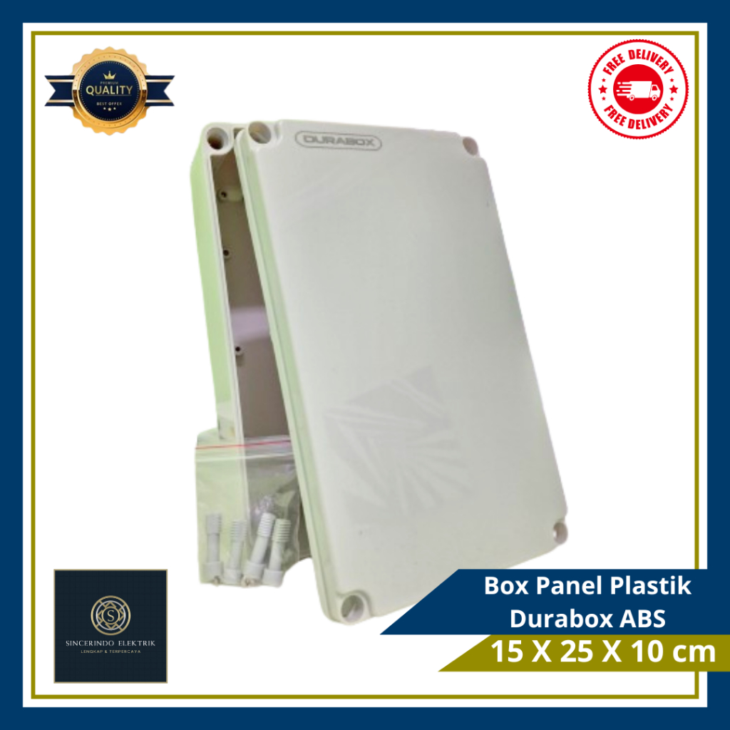 Box Panel Plastik Durabox ABS 15 X 25 X 10 CM