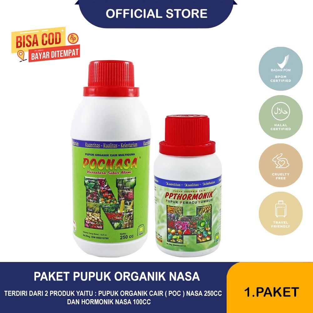 PAKET HEMAT PUPUK PERTANIAN NASA POC & HORMONIK / POC NASA