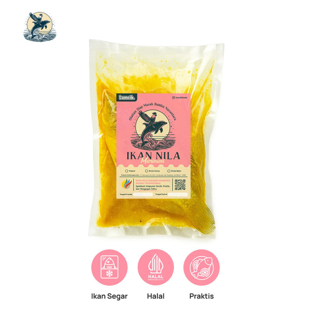 Lumcik – Ikan Nila Merah Marinasi Bumbu Kuning (Siap Goreng/Bakar)