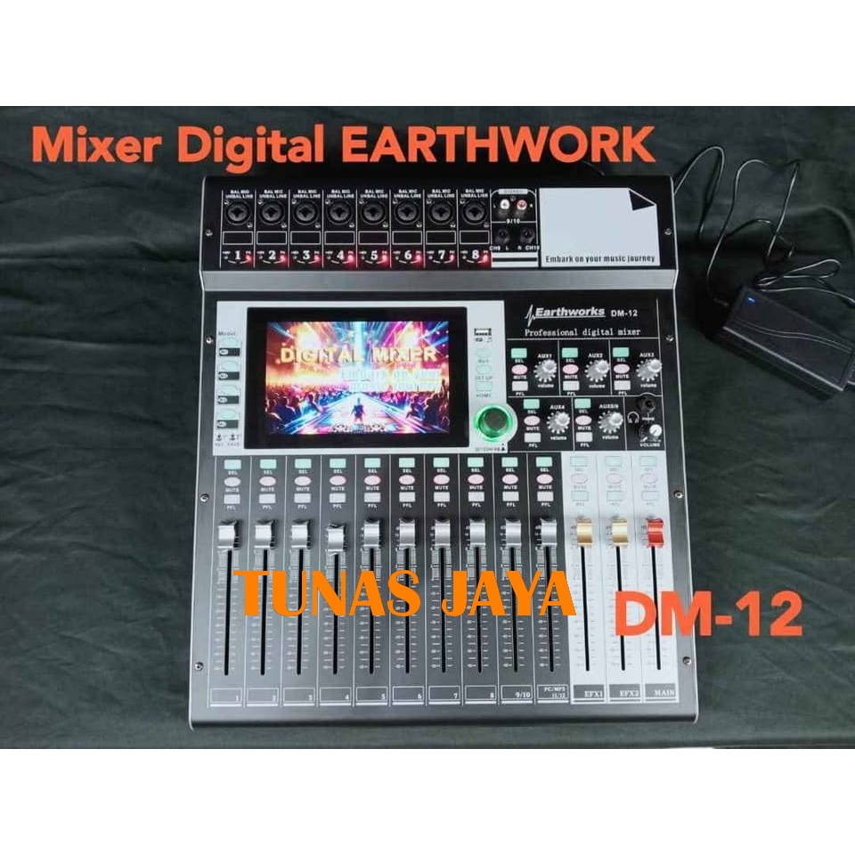 MIXER DIGITAL EARTHWORKS DM-12 PROFESIONAL MIXER 12 CHANNEL EARTHWORKS DM12 EARTHWORK DM 12 BLUETOOT
