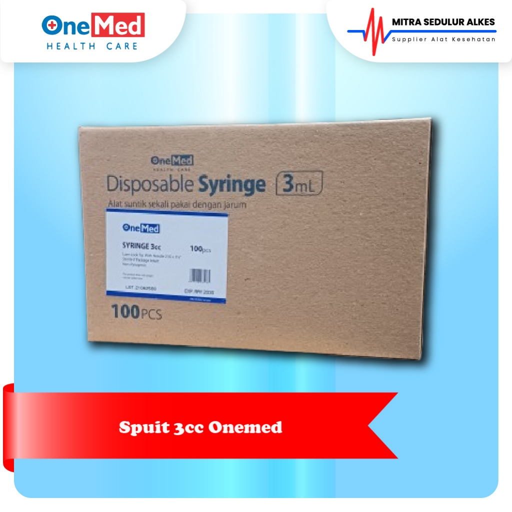 Spuit 3 cc 3cc Onemed BOX