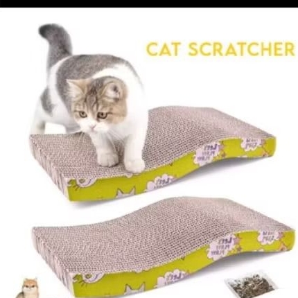 PAPAN GARUK KUCING. mainan kucing berbentuk S