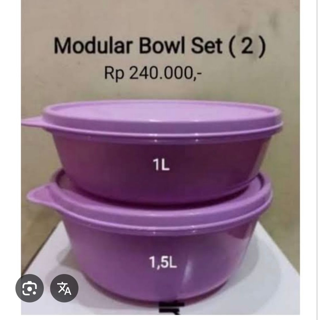 Modular bowl set 2Pcs tupperware bowl UNGU