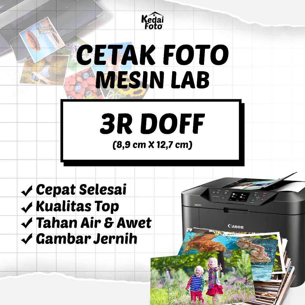 Cetak Foto 3R Foto Doff Kodak Lucky Foto Kualitas Lab (9x13cm)